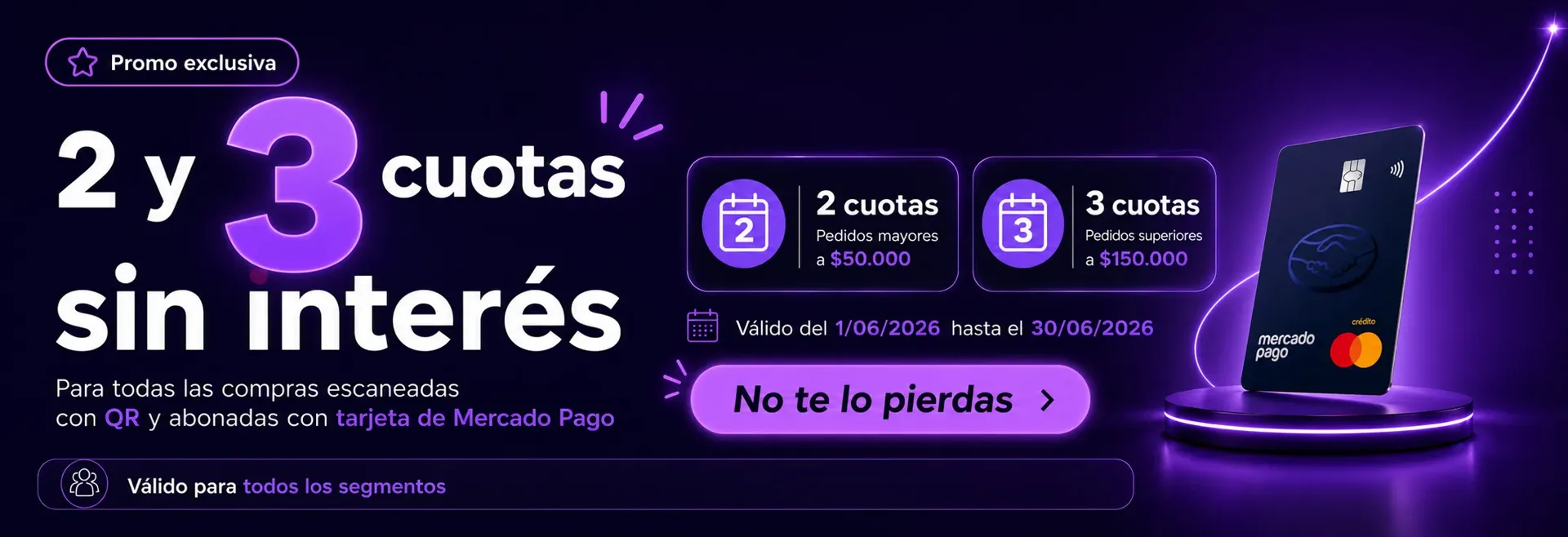 3 cuotas sin interes MercadoPago