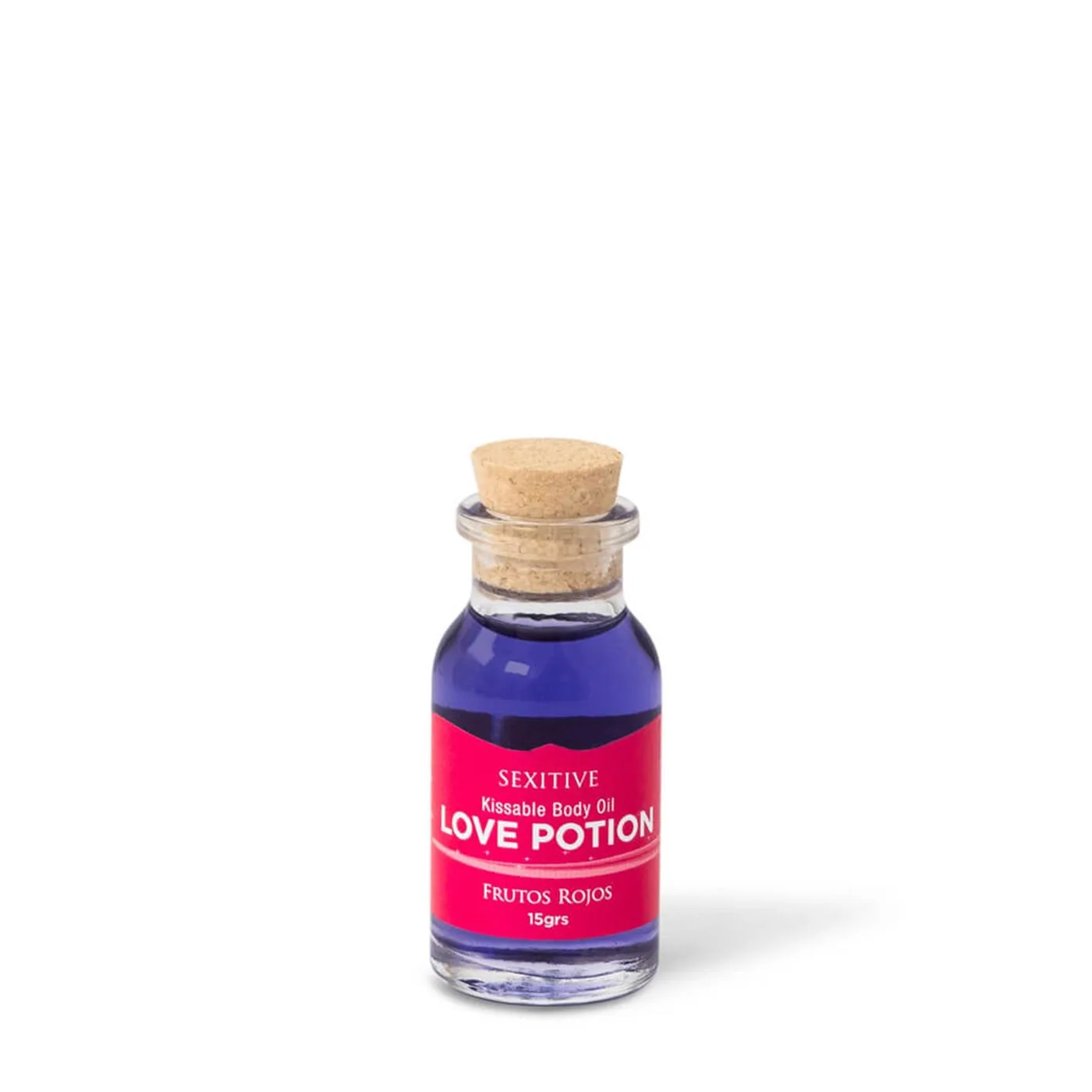 MINI ACEITE COMESTIBLE LOVE POTION FRUTOS ROJOS 15ML