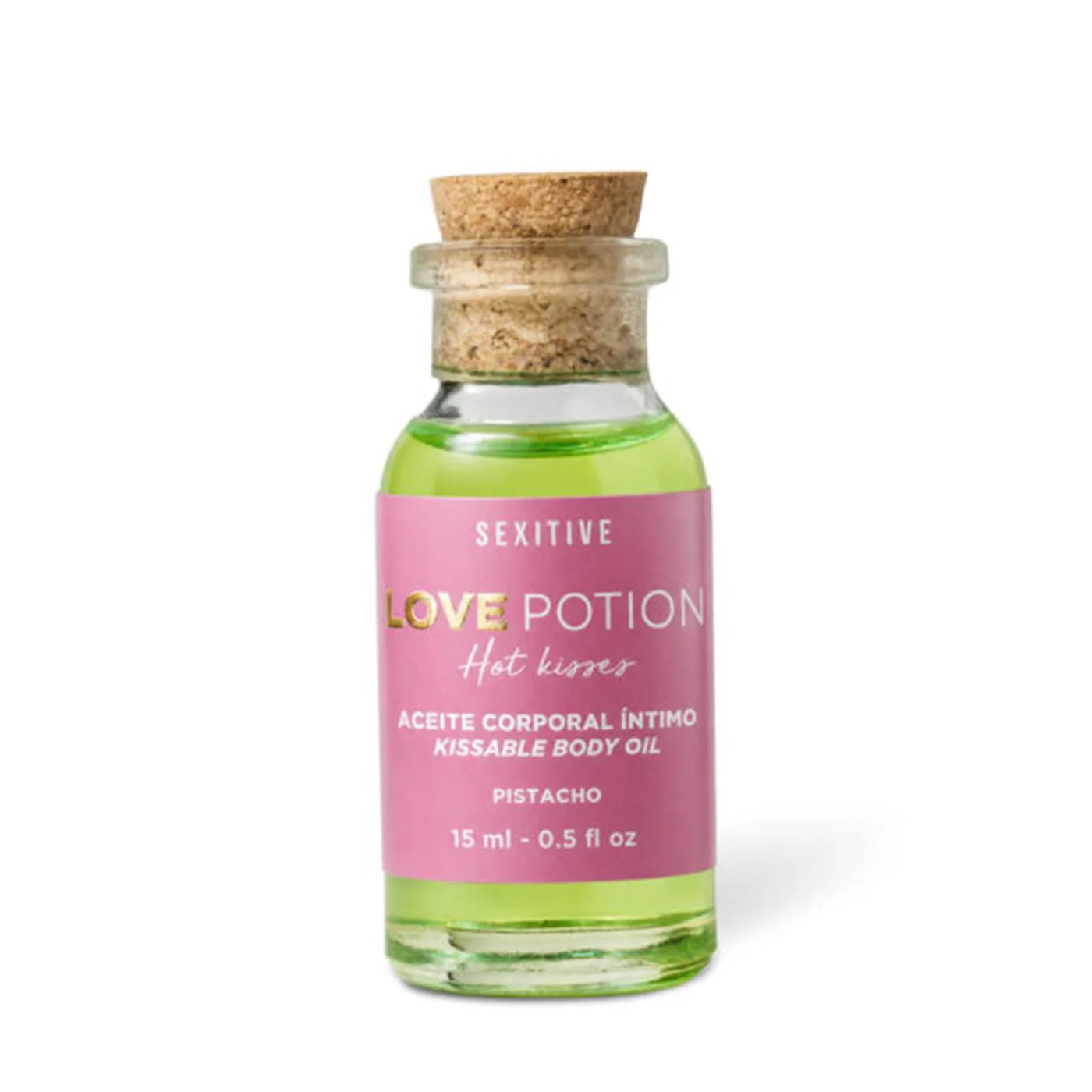 MINI ACEITE COMESTIBLE LOVE POTION PISTACHO - 15GR