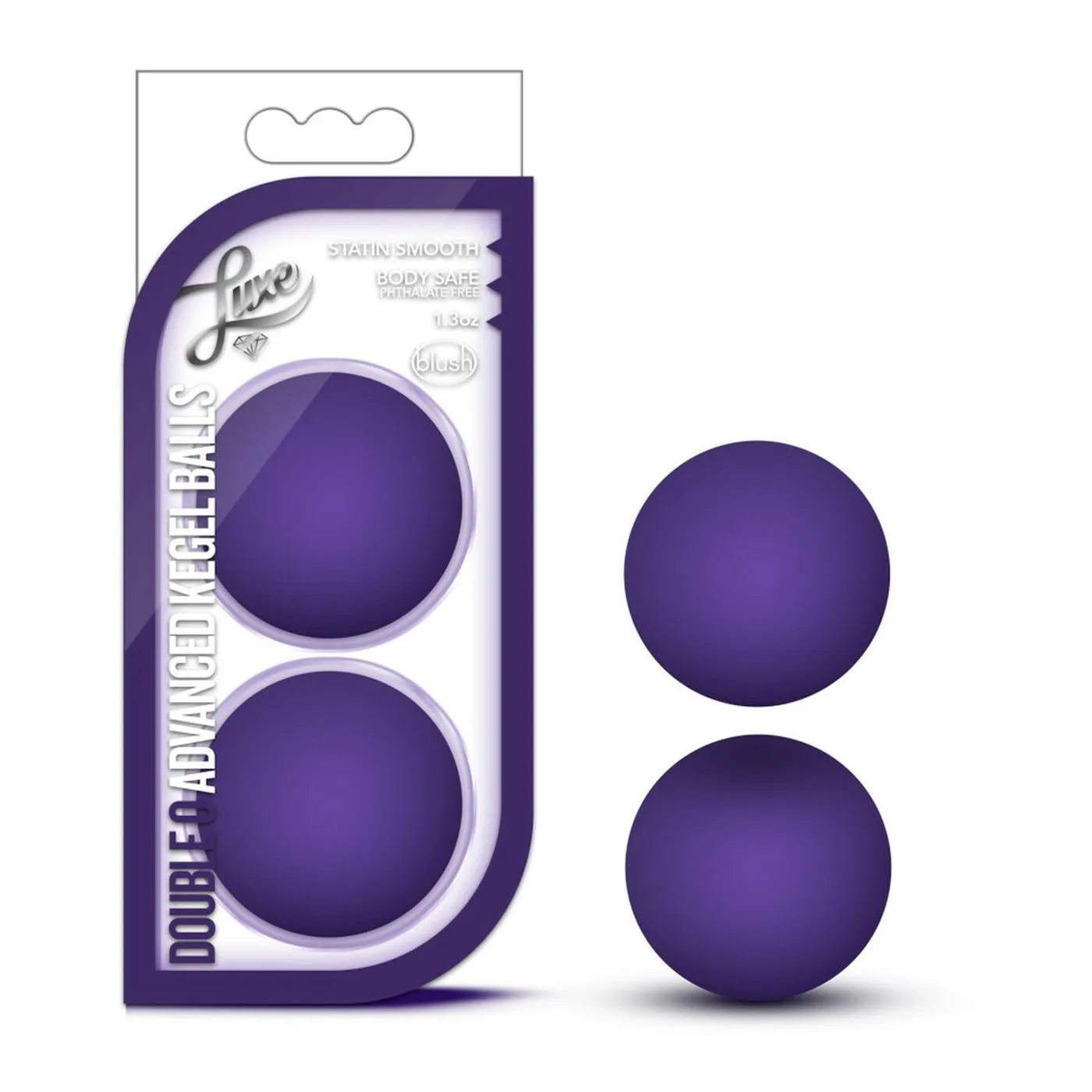LUXE - DOUBLE O ADVANCED KEGEL BALLS - PURPLE