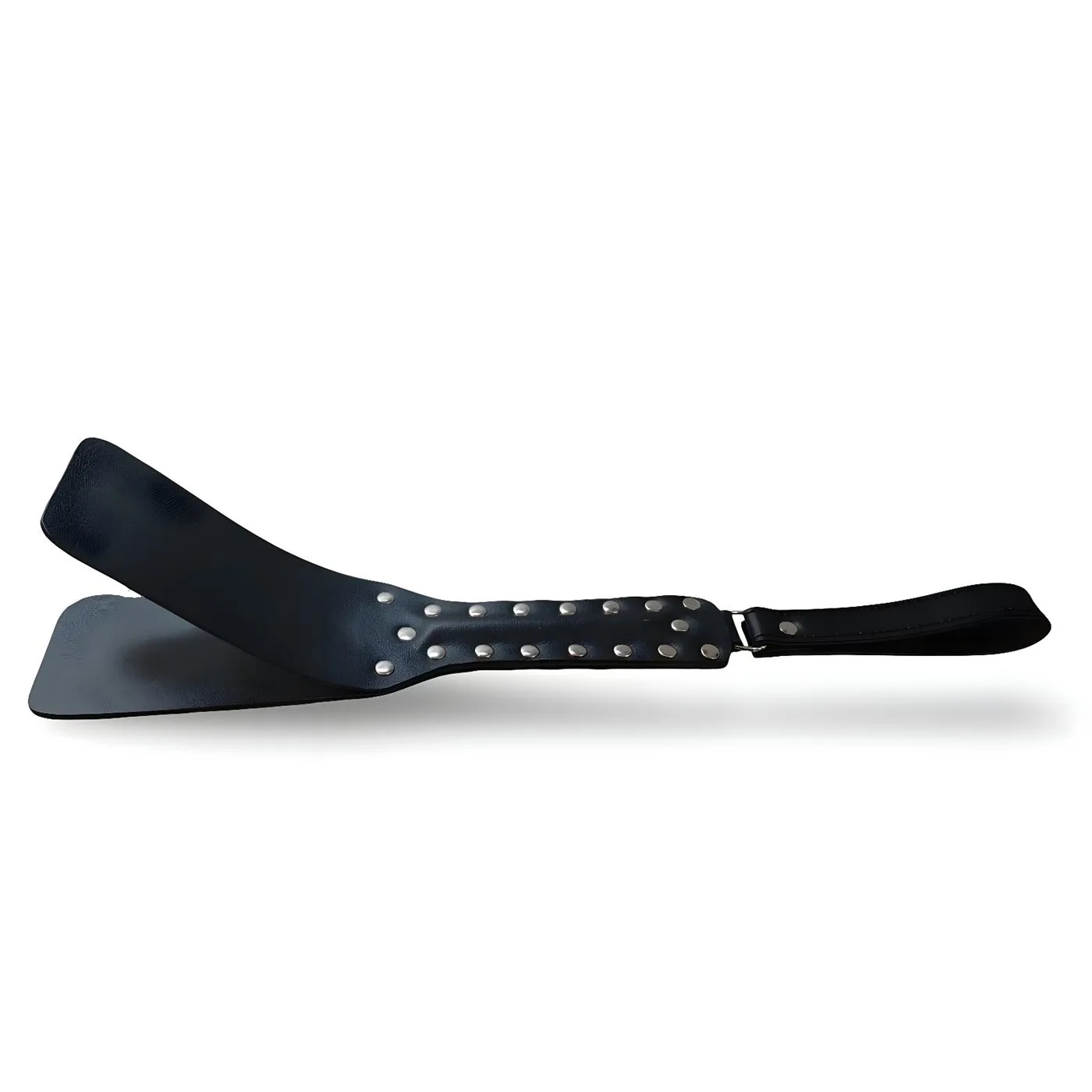 PALMETA LUXURY APLAUDIDORA CON TACHAS ECO CUERO NEGRO 