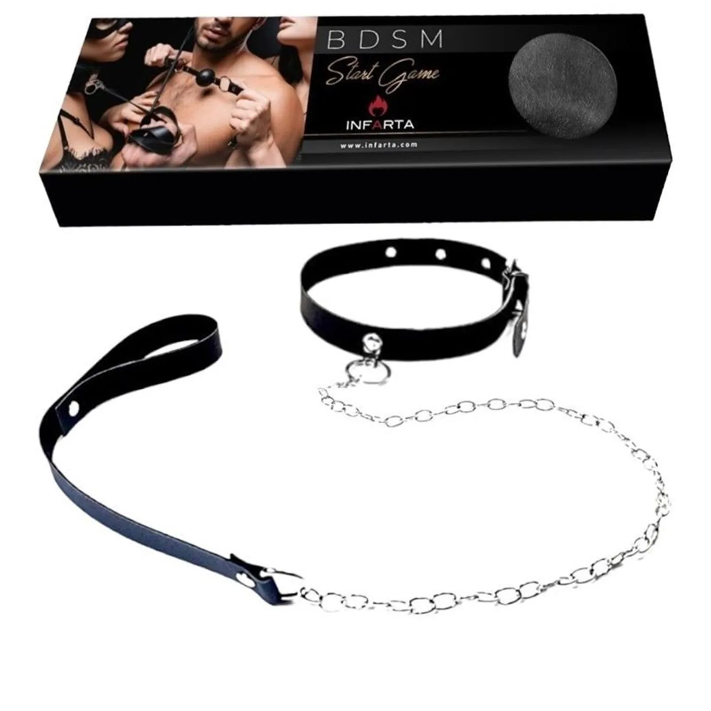 COLLAR CON CADENA REGULABLES NEGRO