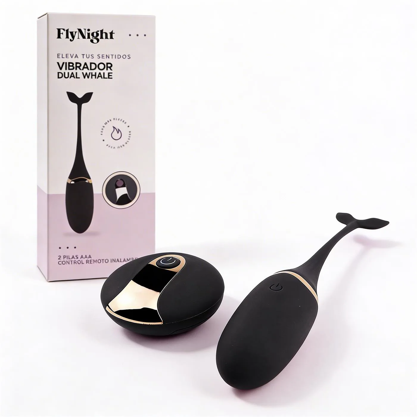 VIBRADOR DUAL WHALE NEGRO / C9005