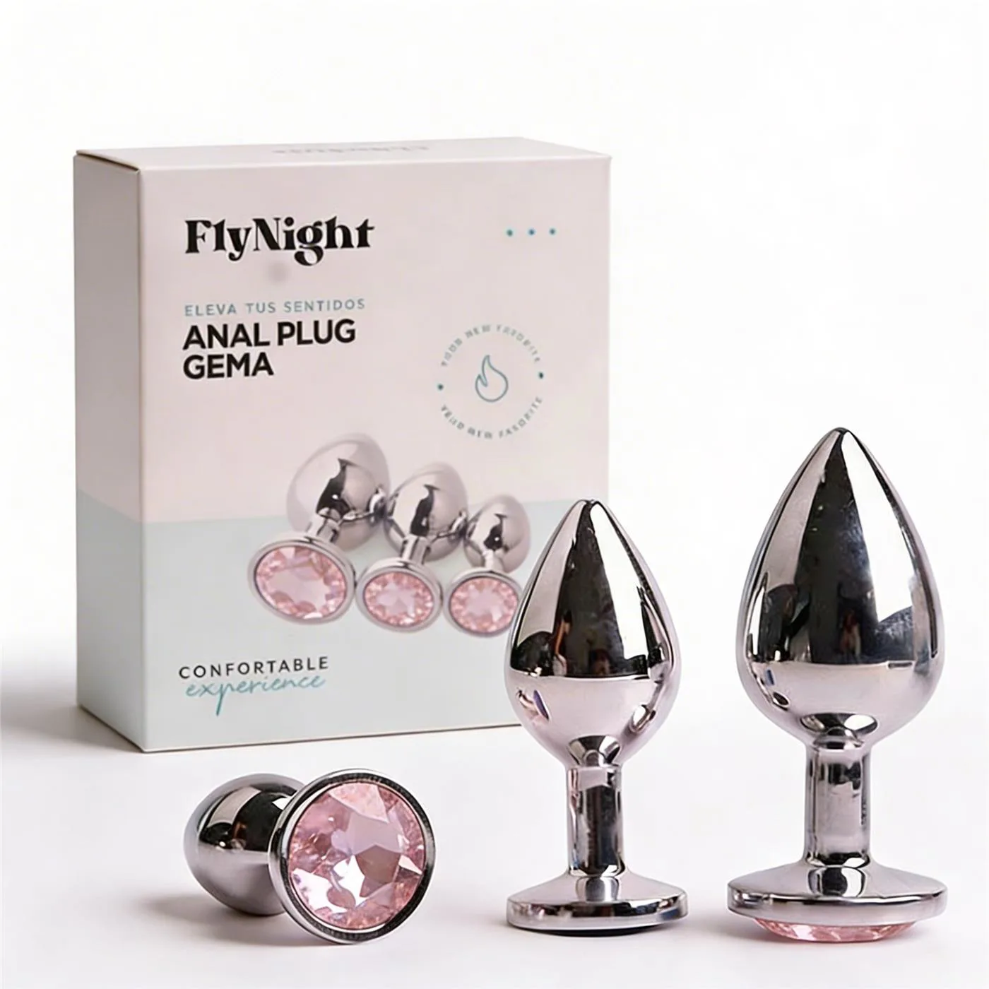 ANAL PLUG GEMA ROSA CLARO / C9030