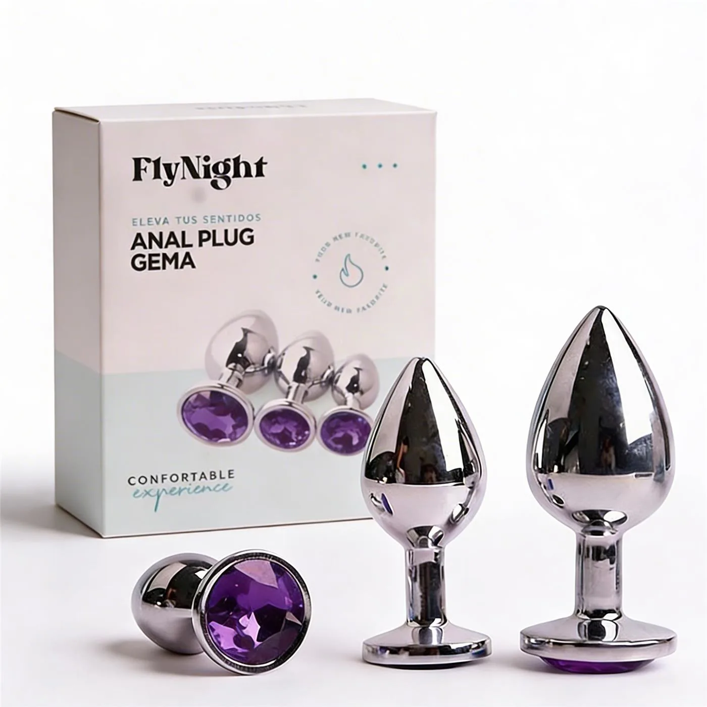 ANAL PLUG GEMA VIOLETA / C9030