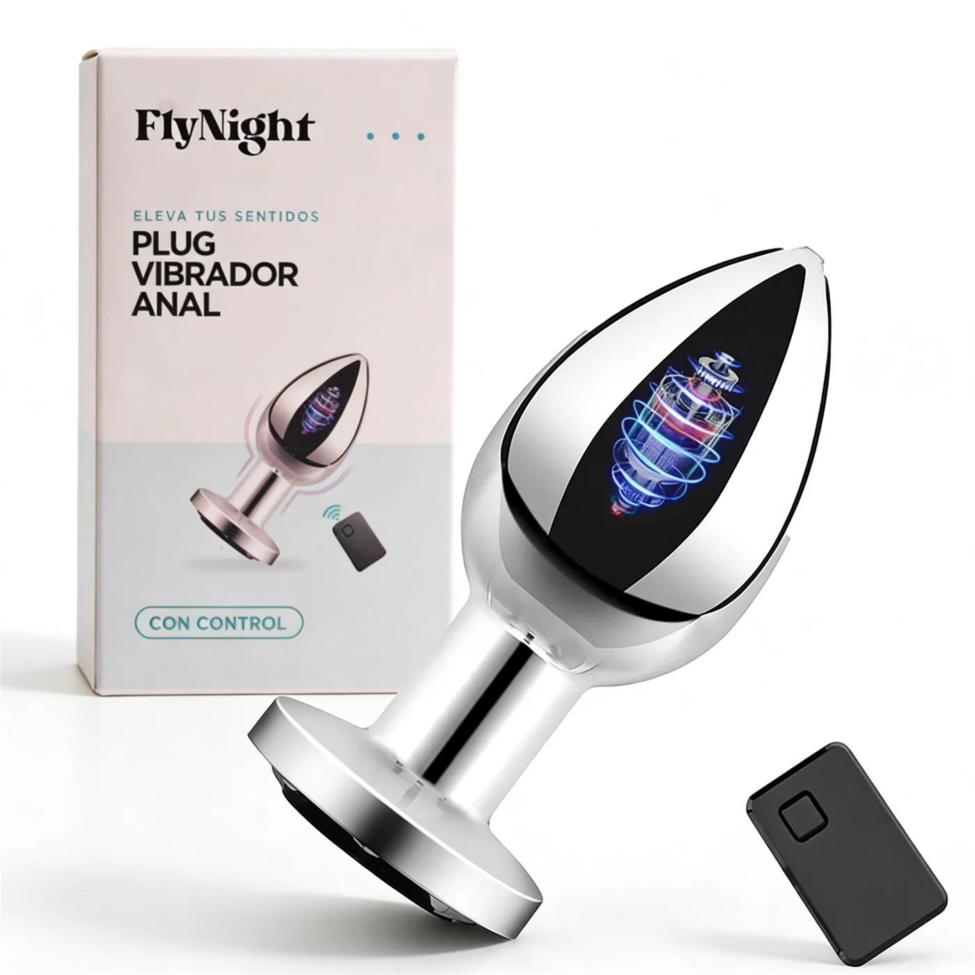 PLUG VIBRADOR ANAL PLATEADO / C9031