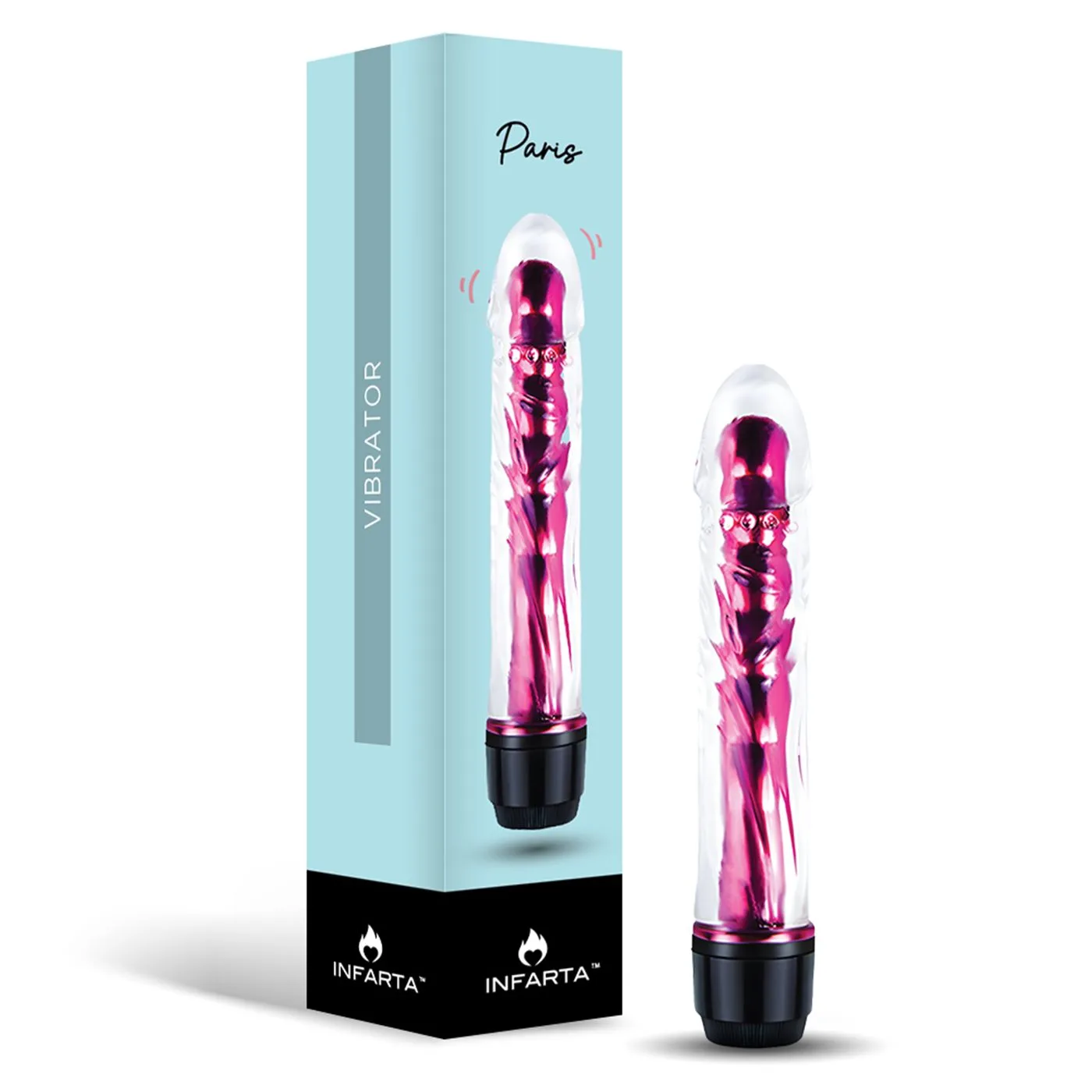 VIBRADOR CON FUNDA PARIS