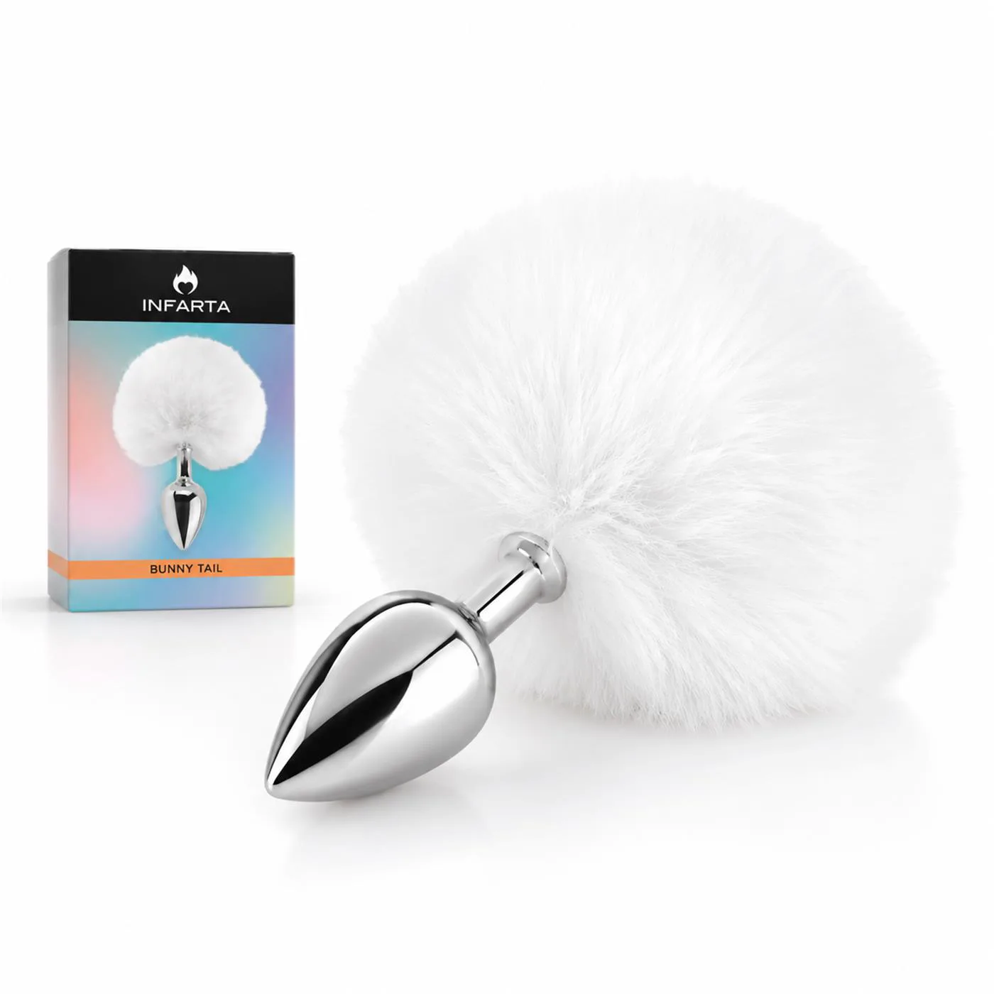 ANAL PLUG BUNNY METAL SMALL WHITE
