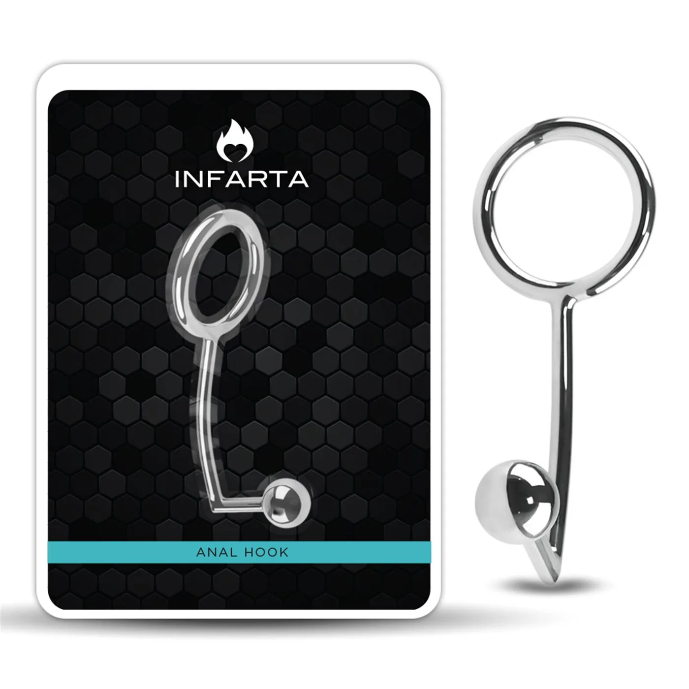 ANAL RING HOOK STEEL SMALL