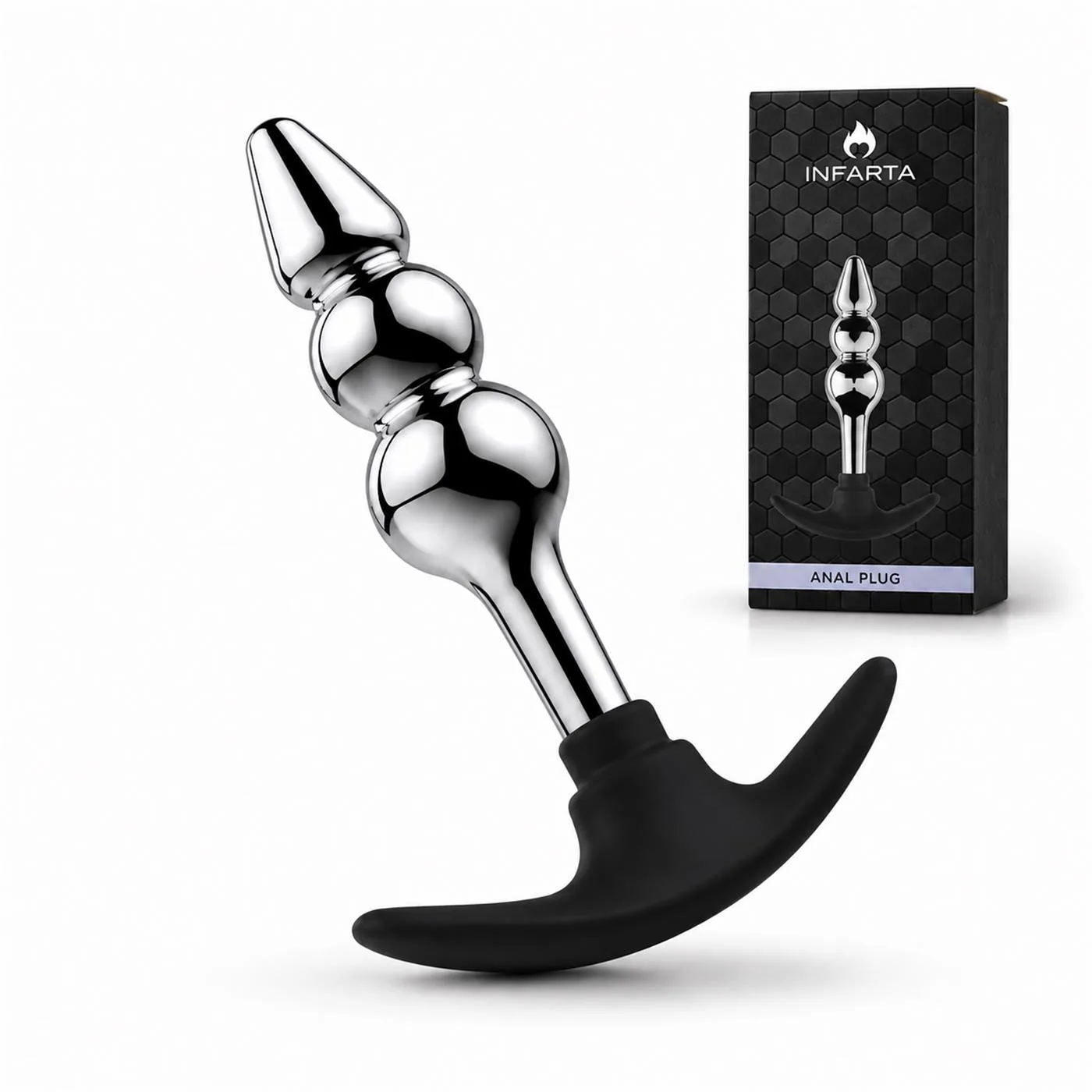 ANAL PLUG SILVERPULSE DOUBLE METAL SMALL