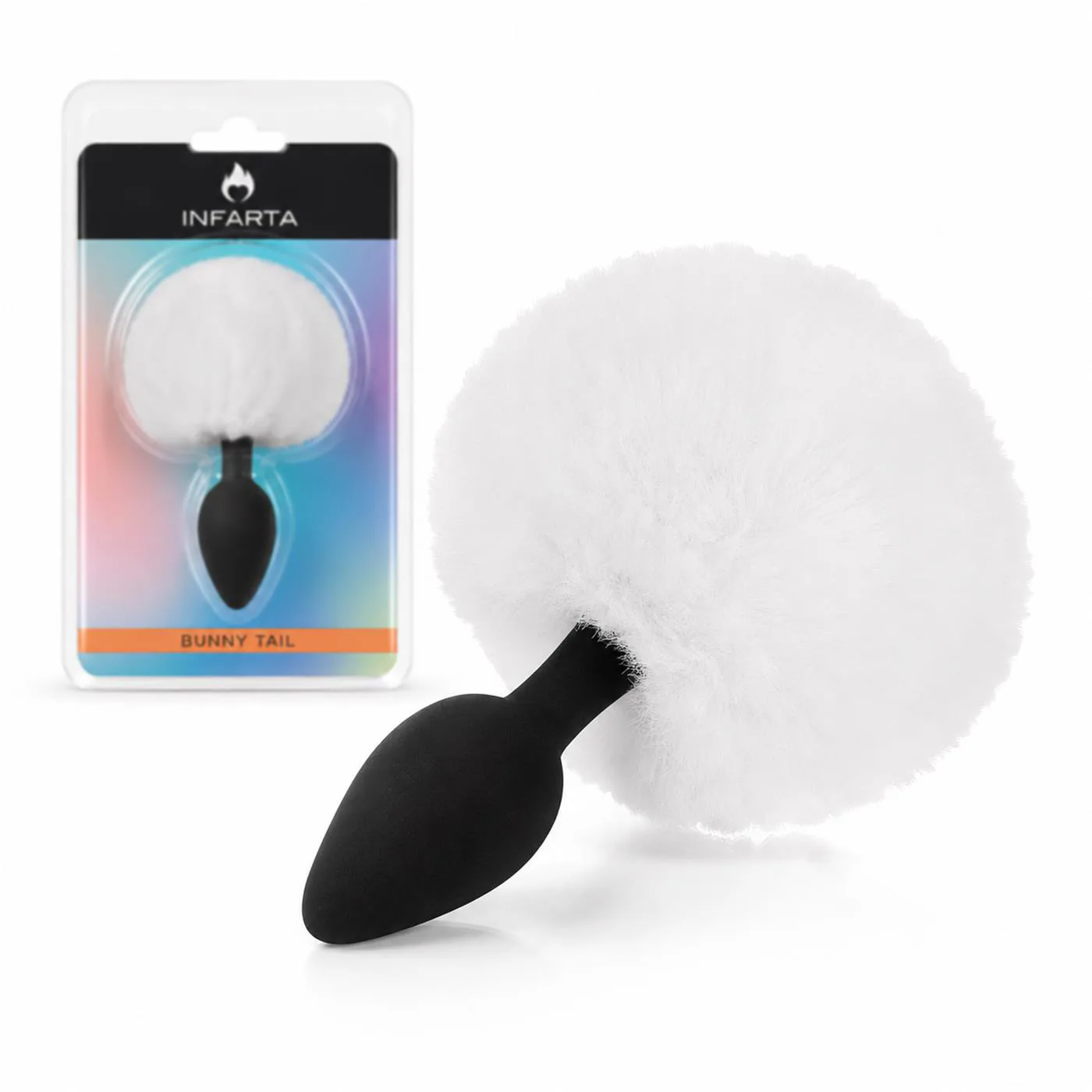 ANAL PLUG BUNNY SILICONE SMALL WHITE