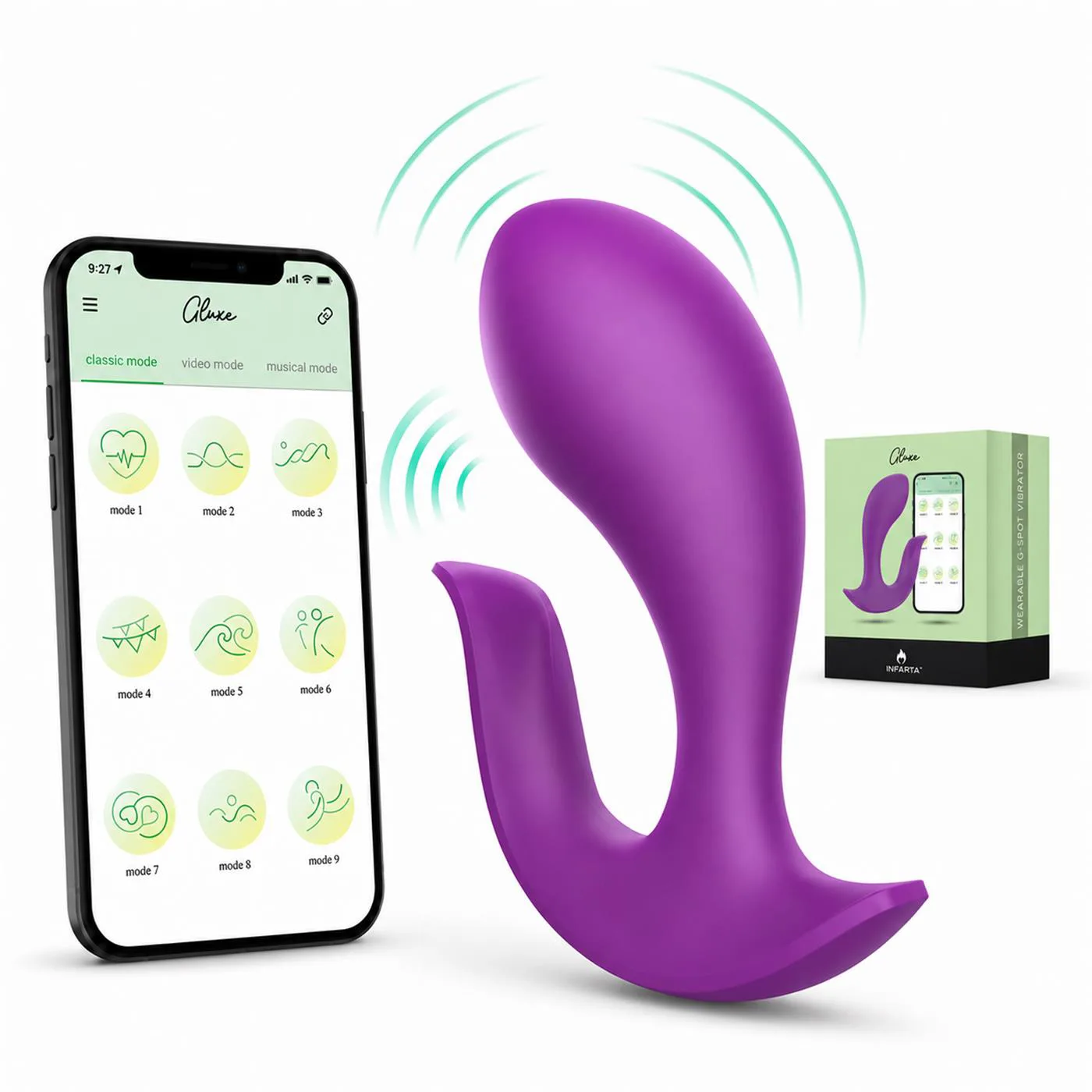 WEARABLE G-SPOT VIBRATOR - APP GLUXE