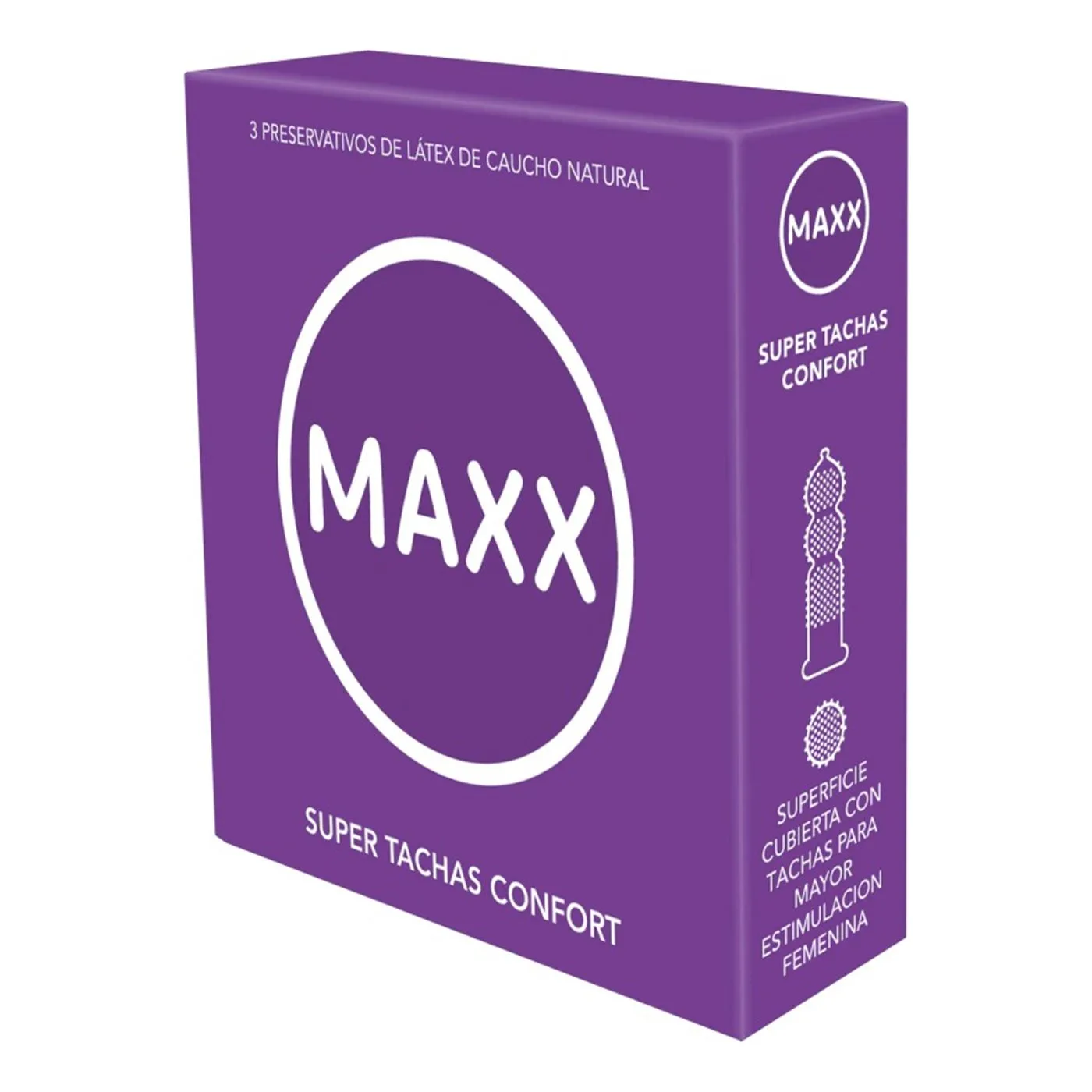 MAXX PRESERVATIVOS SUPER TACHAS CONFORT 12X3
