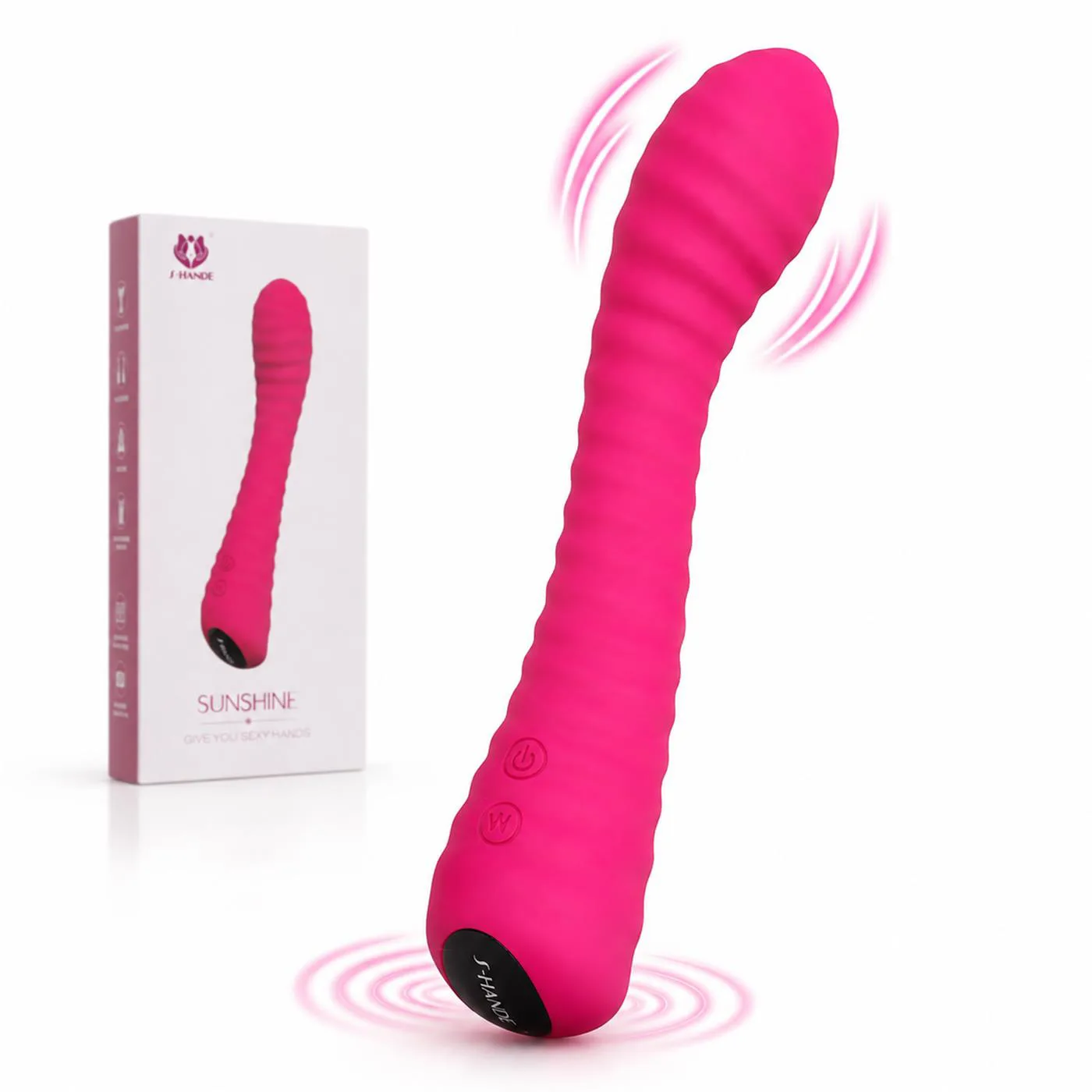 VIBRADOR SILICONA FLEXIBLE MULTIFUNCION RECARGABLE