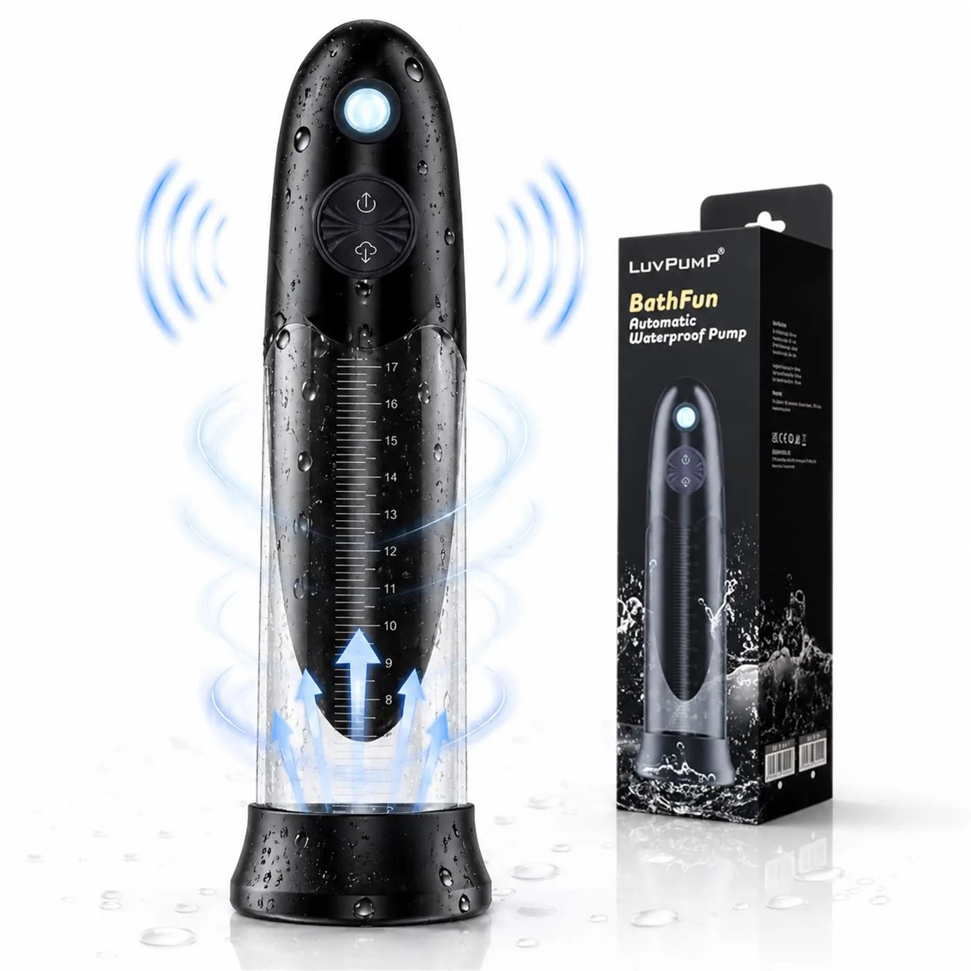 BOMBA DE VACÍO sumergible AUTOMÁTICA BATHFUN DEEPSEA CON DISPLAY