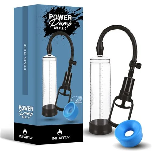 BOMBA ERECTORA POWERPUMP MEN 2.0 PISTON 25X7CM